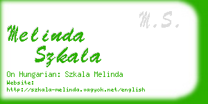 melinda szkala business card